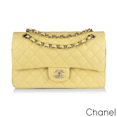 pale yellow chanel bag|Chanel medium flap bag.